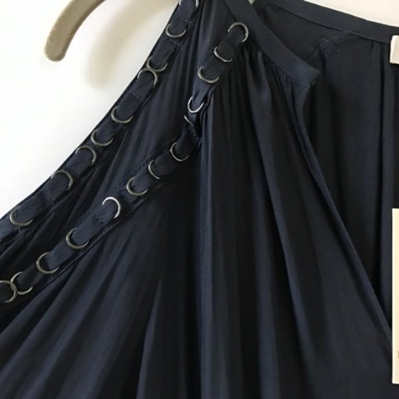 COPY - NWT Ramy Brook Alicia Navy Cold Shouder Dress - Picture 5 of 13